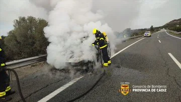 incendio de vehículo