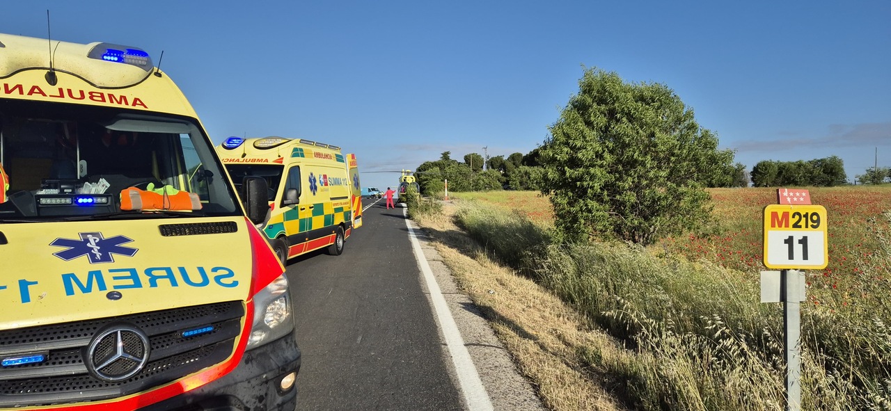 Fallece un motorista en un accidente de tráfico en Pozuelo de Rey