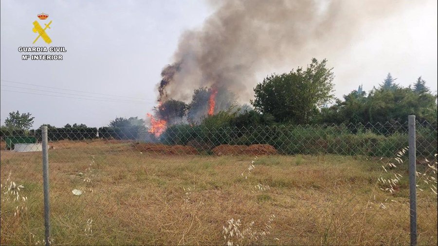 Guardia Civil detiene al autor de incendio forestal en Lora del Río