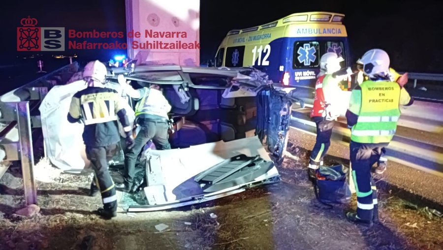 Dos heridos en accidente en la A-12: trasladados al San Pedro