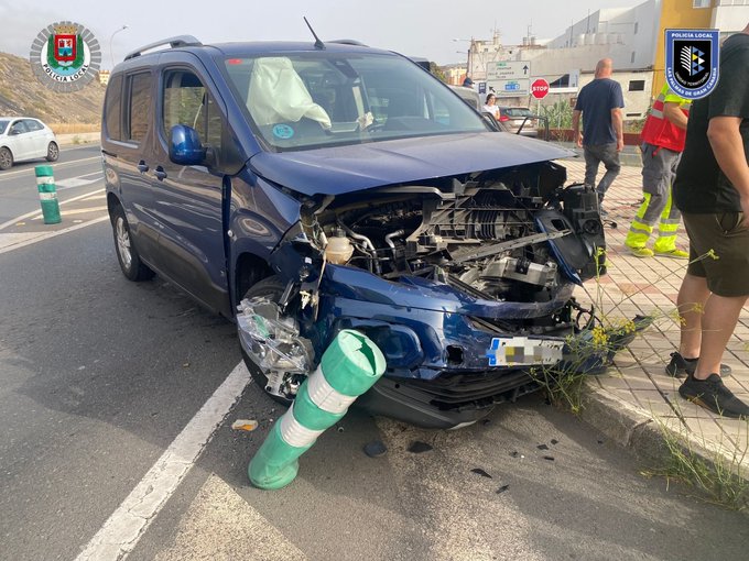 Cuatro heridos en accidente vial por imprudencias en Marzagán