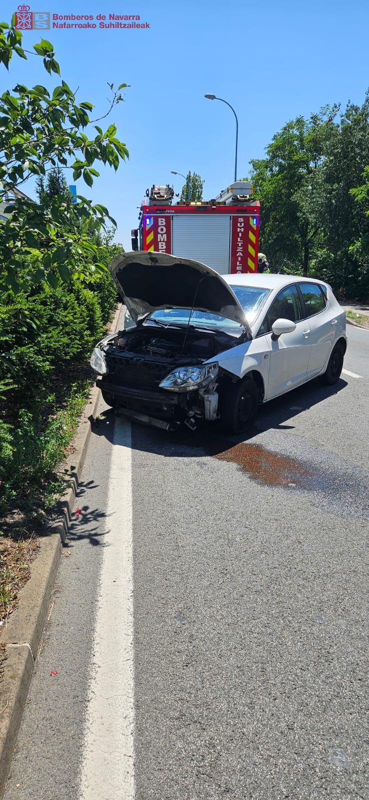 Accidente de tráfico en la PA-30 a la altura de Huarte