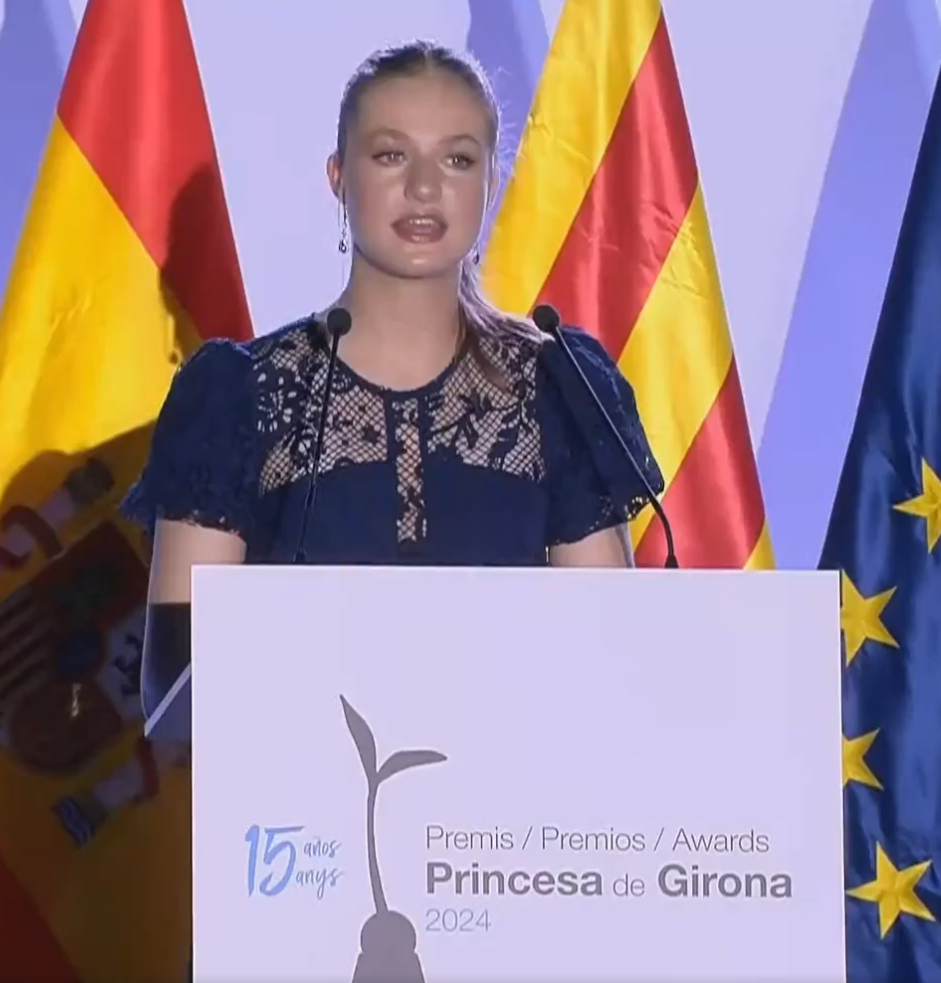 Leonor: “Esperanza y energía” en Los Premios Princesa de Girona