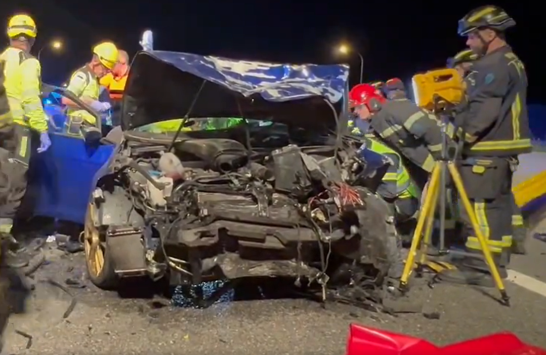 Accidente en la M-40: Un coche circula en sentido contrario