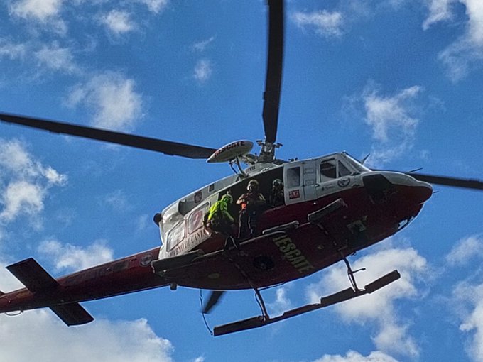 Rescate aéreo en Cantabria tras accidente de espeleólogo de 60 años