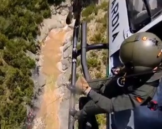 Joven estadounidense sufre luxación de hombro durante actividad de barranquismo en Huesca
